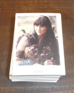 Juego completo de cartas base arte e imágenes princesa guerrera Rittenhouse XENA 2004 (63) - Imagen 1 de 2