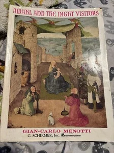 Amal And The Night Visitors, Word And Sheet Music By Gian-Carlo Menotti, Vintage - Picture 1 of 7