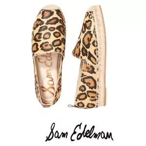 Sam Edelman Khloe Kalbshaar Leopardenmuster Plateau Espadrilles Damen 8 M - Bild 1 von 15