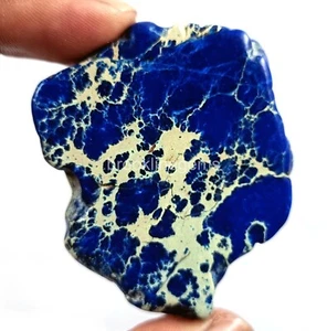 Natural Certified 106.00Ct Blue Turquoise Slab Arizona Rough Loose Gemstone k - Picture 1 of 12