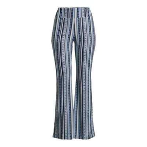 No Boundaries Juniors Print Flare 32" Inseam Pants, Multicolor Size S(3-5) - Picture 1 of 7