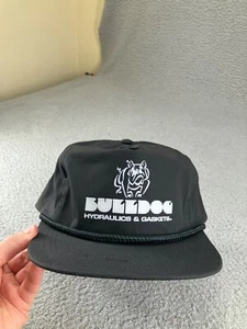 Bulldog Hydraulics And Gaskets Hat Cap Adjustable Trucker Rope Snapback Logo - Picture 1 of 17