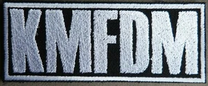KMFDM Band Logo gestickt Patch, Bügelbild (Ministry, Skinny Puppy) - Bild 1 von 3