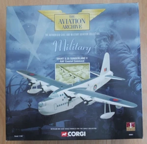 1/144 CORGI 48801 - RAF COASTAL COMMAND SHORT S.25 SUNDERLAND V - SLIGHT DAMAGE - Picture 1 of 7