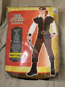 Vintage New Rebel of the sea XL Child 6 piece costume - Picture 1 of 2