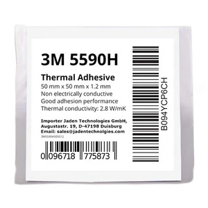 3M 5590H 2,8W/mK Wärmeleitpad (50 x 50 x 1,2 mm) I einseitig klebend thermal pad - Bild 1 von 4