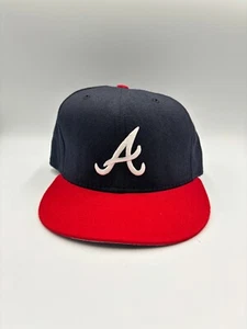 Vintage Atlanta Braves New Era Diamond Collection MLB Wool Fitted Hat Size 7 1/8 - Picture 1 of 10