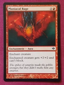 Magic The Gathering CONFLUX MANIACAL RAGE red card MTG - Bild 1 von 2