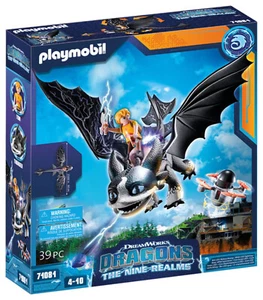 Playmobil Dragons - 71081 Dragons: The Nine Realms - Thunder & Tom - nuovo & IMBALLO ORIGINALE - Foto 1 di 1