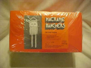 1976 LeeWards Macrame Owl Wall Hanging factory sealed pks. of 2 factory sealed - Picture 1 of 5