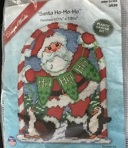 Design Works Santa Ho Ho Ho Plastic Canvas Kit New Christmas Crafts - Picture 1 of 4