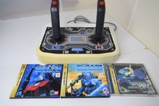 Sega Saturn Twin stick controller Gundam VIRTUAL-ON set Used Tested From Japan