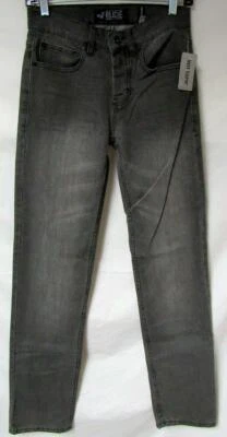 Pantalones de mezclilla ajustados Rude para hombre 26x32 30x32 34x32 36x32 38x32 botón mosca pierna recta J1 33 Foto 1 de 4