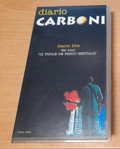 LUCA CARBONI -DIARIO LIVE VHS PAL VIDEOCASSETTA NUOVA NON SIGILLATA - Foto 1 di 3