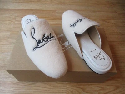 $750 Christian Louboutin Coolito Zapatillas Mulas Sandalias Deslizables 38.5 EE. UU. 8.5 NUEVO EN CAJA Foto 1 de 4