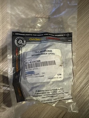CUB CADET 791-610636B Spring Spool CCC3075 CC5090BC CC5090 CC4090 CC3075 CC3000 - Image 1 of 3