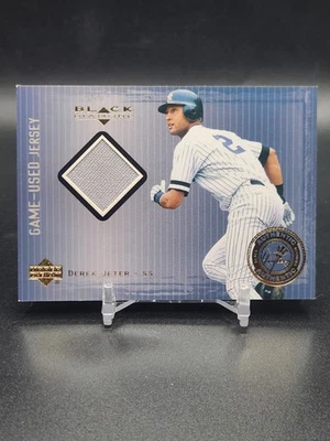 Camiseta Derek Jeter 2000 Upper Deck Black Diamond auténtica usada en juegos #AP-J NYY  Foto 1 de 4