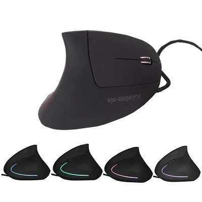 Sokelinn-six Wired Vertical Mouse,800/1200/2000/3200 Adjustable DPI High Sens... - Image 1 of 4