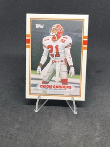 Deion Sanders 1989 Topps Football #30T Falcons Cowboys 49ers HOF FREE SHIPPING - Picture 1 of 2