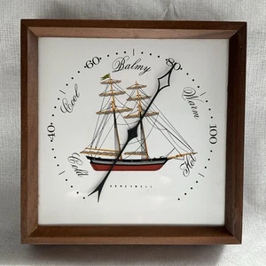 Enameled Schooner Ship Charley Harper Rewards Program? Honeywell Thermometer - Picture 1 of 8