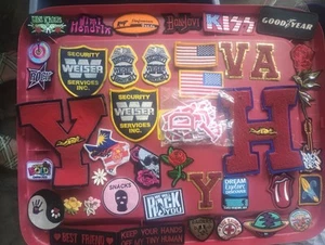 VINTAGE TO MODERN MIXED PATCH LOT OF 65 PATCHES SOUVENIR Band Letter & MORE - Picture 1 of 6