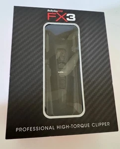 BaBylissPRO FX3 Professional High Torque Barber Clipper Black FXX3CB NEW IN BOX - Picture 1 of 7