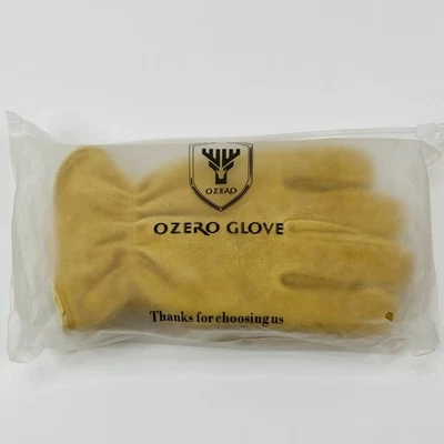 Cowhide Leather Work Gloves Winter Sherpa Lined Medium OZERO GLOVES - Image 1 of 4