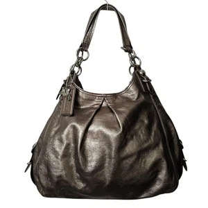 Coach Madison Mia Maggie Metallic Bronze Gold Leder Hobo Schultertasche 15742 - Bild 1 von 22