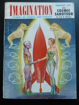 US SF Mag – IMAGINATION No. 39, February 1955 – Frank M. Robinson - image 1 of 4