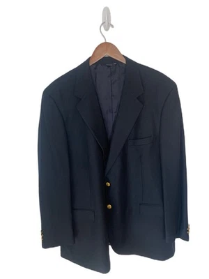 Blazer Brooks Brothers masculino esporte casaco preto 46 regular lã cashmere - Imagem 1 de 4