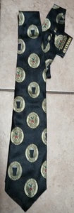 Guinness Patrick Francis 19th Hole Silk Tie Official New With Tag - Picture 1 of 10