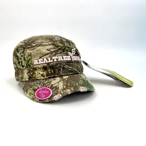 Real Tree Damen Camouflage Mütze rosa/grün Jagd Camo Riemen hinten Militär Cap - Bild 1 von 10