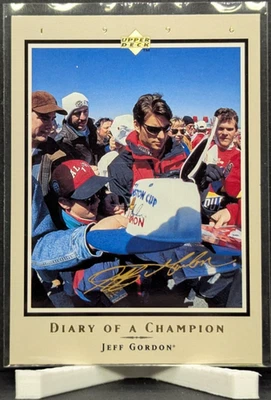 1996 Upper Deck Road To The Cup Diary of a Champion #DC8 Jeff Gordon NM - Image 1 of 2