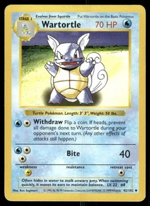 Pokemon Tcg Wartortle [Shadowless] #42 Pokemon Base Set LP - Bild 1 von 2