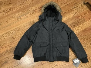 NWT Men’s Snozu Platinum Collection Winter Coat Black Sz XL Detachable Hood  - Picture 1 of 23