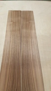 American Black Walnut Veneer - 2 NATURAL WOOD Sheets - 1280mm x 100mm - Picture 1 of 4