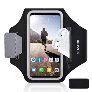 GUZACK Phone Holder for Running with Zipper Pouch Running Armband for iPhone ... - Zdjęcie 1 z 7