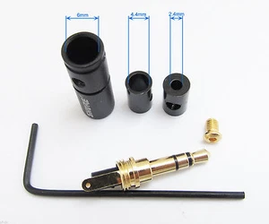 1pc SHURE Gold 3.5mm 1/8" Stereo Male Metal Audio Soldering Copper Connectors - Picture 1 of 5