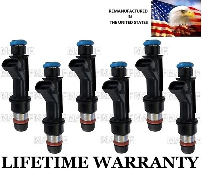 6X Inyectores de combustible Delphi genuinos para 99 00 01 02 Oldsmobile Aurora Intrigue 3,5 L Foto 1 de 2