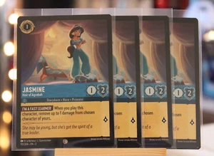 Disney Lorcana Playset - Jasmine Heir of Agrabah - 151/204 NM+ NON-Foil x4 Cards - Picture 1 of 1