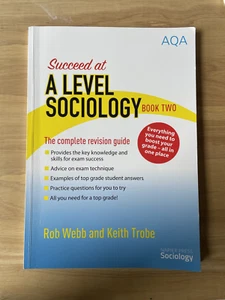 BRAND NEW A LEVEL SOCIOLOGY (BOOK TWO) TEXTBOOK - Picture 1 of 2