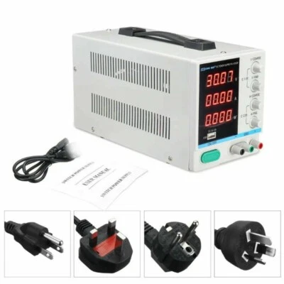 High-precision K3010DF Adjustable Digital DC Power Supply Switching USB 4dig LCD - Image 1 of 4