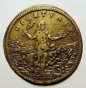 Jeton Nuremberg époque Henri IV, OPORTVNIVS, avec Ecu de Navarre, Rare !! - Picture 1 of 2