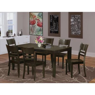 7  PC  Dining  set-Kitchen  Tables  with  Leaf  and  6  Dining  Chairs - Image 1 of 4