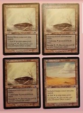 #193 | BARREN MOOR (2×PT 1×EN) + SEELUDED STEPPE (1×EN) ONSLAUGHT MTG LP