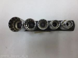 SK 4665, 5 pc., 3/8" Drive, Standard, Universal Spline, SAE Socket Set-USA! - Picture 1 of 4