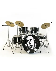 Queen Mini Drum Set Collectible Roger Taylor News of The World Robot Replica Kit - Picture 1 of 7