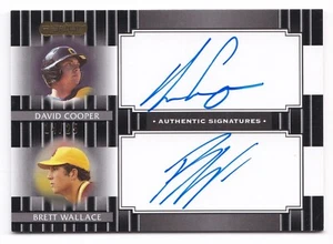 2008 Razor Signature Series David Cooper Brett Wallace #DS-7 Dual Auto Black /25 - Picture 1 of 1