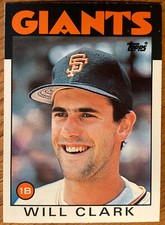 1986 Topps Traded #24T - Will Clark - Rookie - FOREVER GIANT! - 6*ALL-STAR!