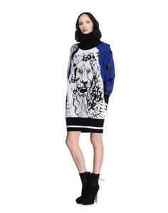 EMILIO PUCCI Zodiac Jacquard Jumper Dress- Multicolour - S/ UK 8 - £2000 - Picture 1 of 10